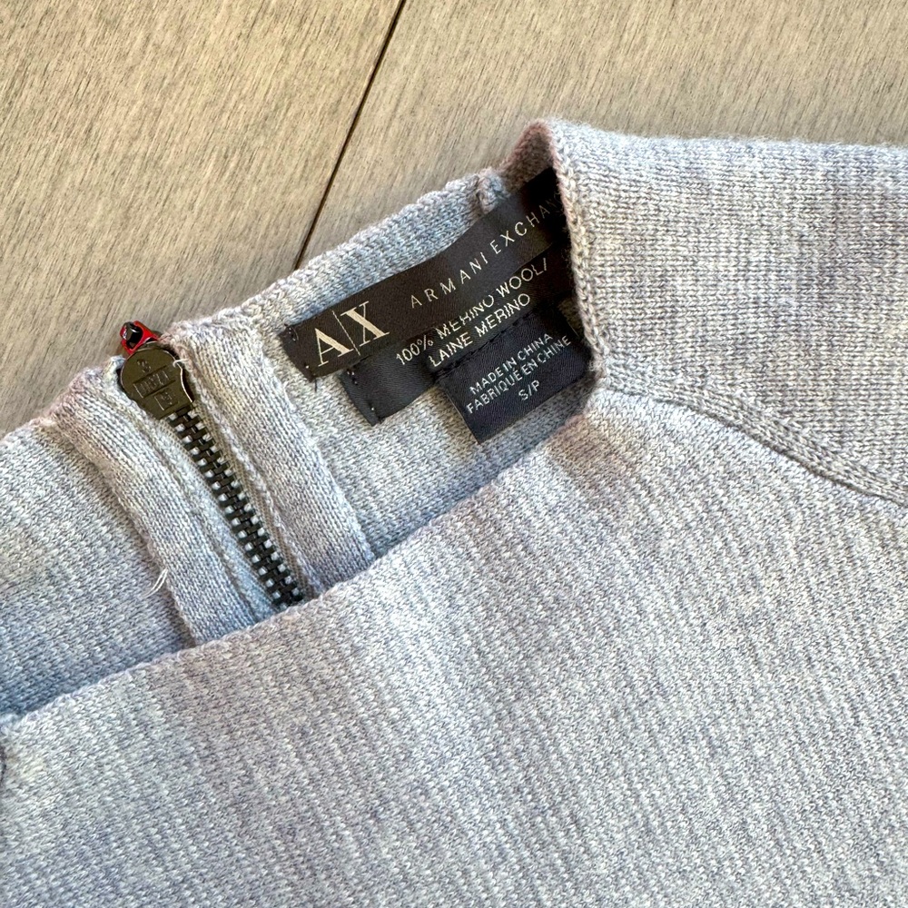 Armani exchange A line merino wool dress